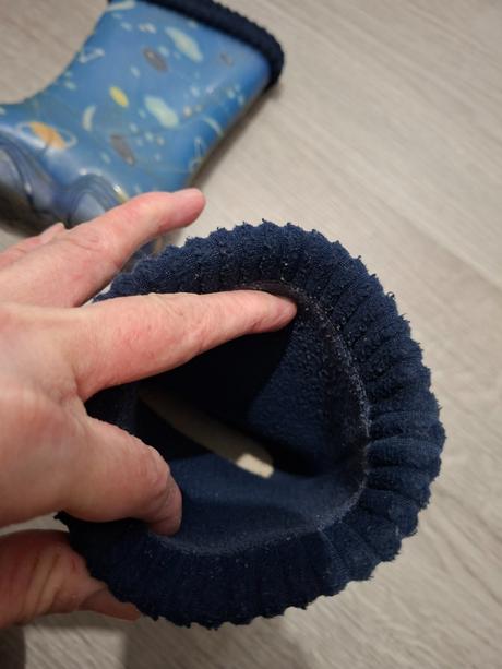 Modré gumové čižmy s vložkou, demar,26