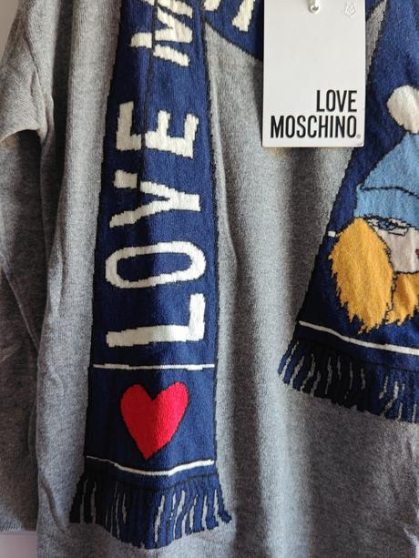 Live moschino originál svetrové šaty l, moschino,l / m
