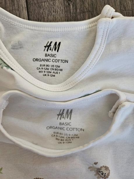 Krásne h&m bodičká zadarmo k nákupu, h&m,80