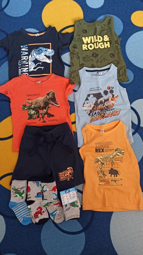 Letné dino oblečenie 98, 86–98