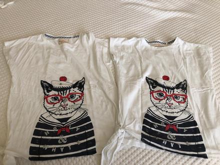 134 lindex tričko pre dvojičky, 134