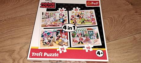 4 v 1 puzzle minnie - ako nové, 