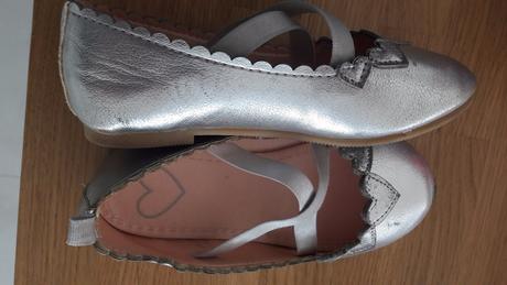 Balerinky strieborne velkost 24, h&m,24