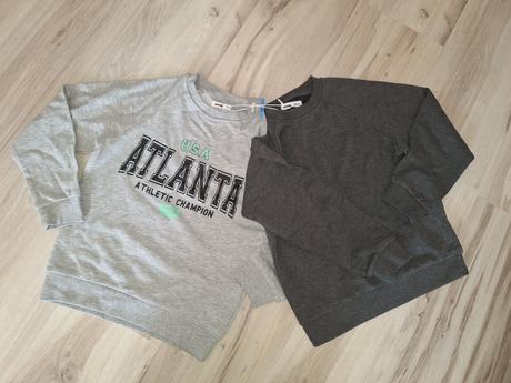 2x tričko-tenká mikina, sinsay,128