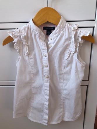 Biela bavlnená blúzka, tommy hilfiger, 2 - 3 roky, tommy hilfiger,98