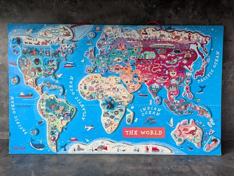 Magnetická mapa sveta janod,