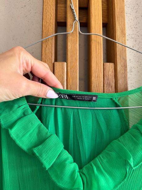 Zara dlhe zelene saty xs, zara,xs