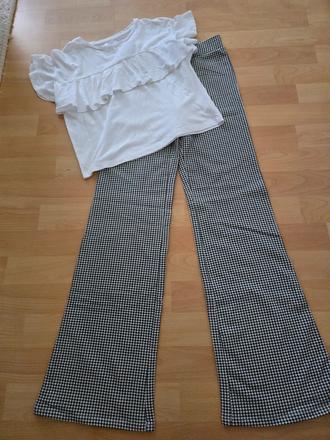 Set- nohavice + tricko, h&m,152