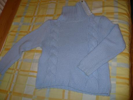 Dievčenský modrý svetrík, 146