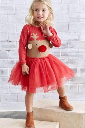 -s tutu sukňou vianočné šaty next veľ. 3-6 mes. a, 68