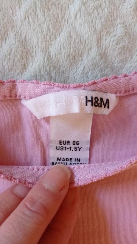 Ruzove tricko, h&m,86