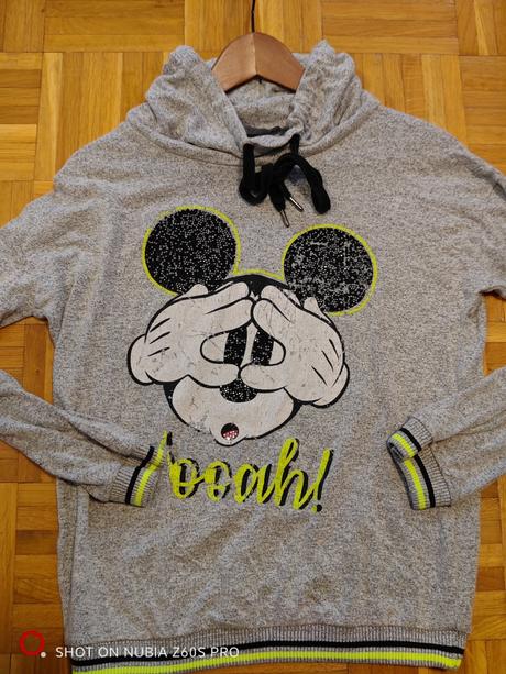 Princess goes hollywood originál mikina s mickey, m