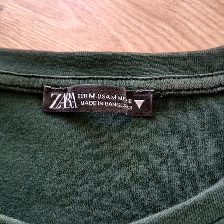 Zelený bavlnený crop top zara, zara,m