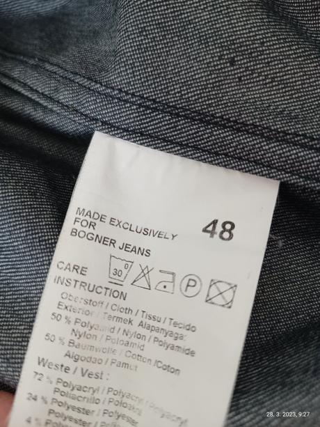 Bogner jeans riflova bunda, vel. 48, 48