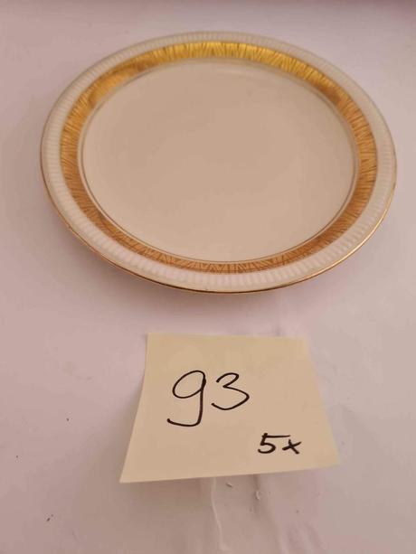 5ks sada retro czechoslovakia plytkych tanierov, 