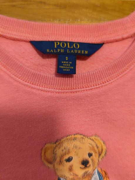 Ralph lauren bear dievčenská mikina 5 rokov, ralph lauren,116