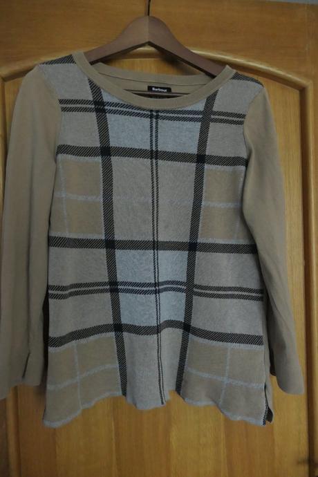 Barbour tartan original luxusny svetrik s-l, m