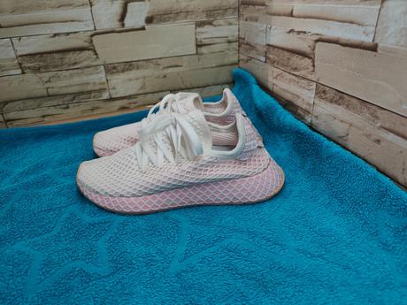 Adidas 36 2/3 - dámske ružovo biele deerupt tenisk, adidas,36