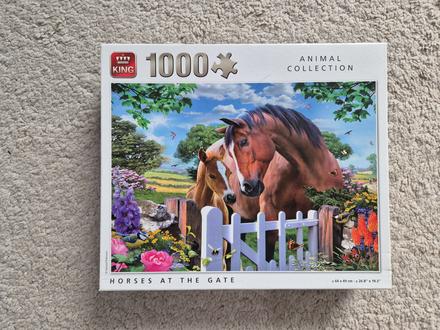 King riverside horses at the gate puzzle 1000,