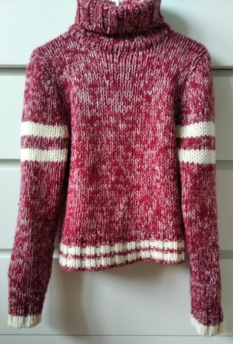 Pletený rolák, fishbone,s