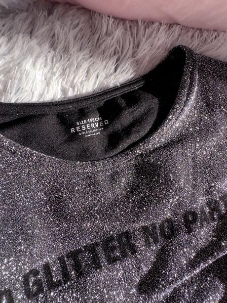 Reserved glitter tričko, reserved,158