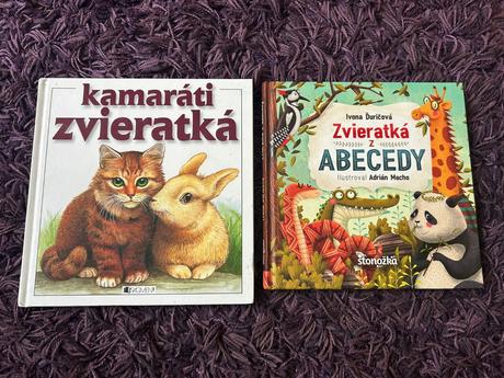 Sada 2 ks knižiek o zvieratkách,