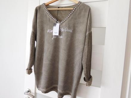 Tričko s dlhým ruk. ležerného strihu-l/xl bavlna, l