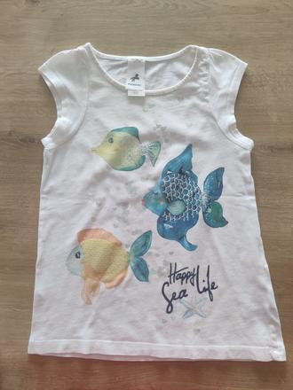 Tričko s rybičkami, palomino,122