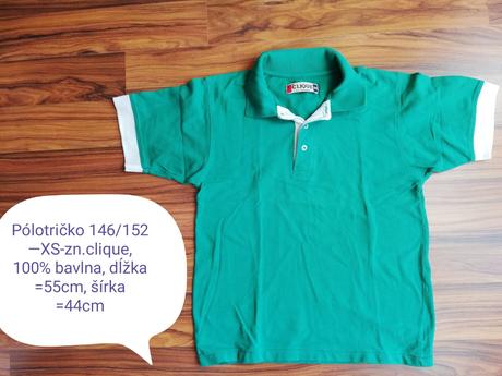 Zelené pólotričko 146/152, 146
