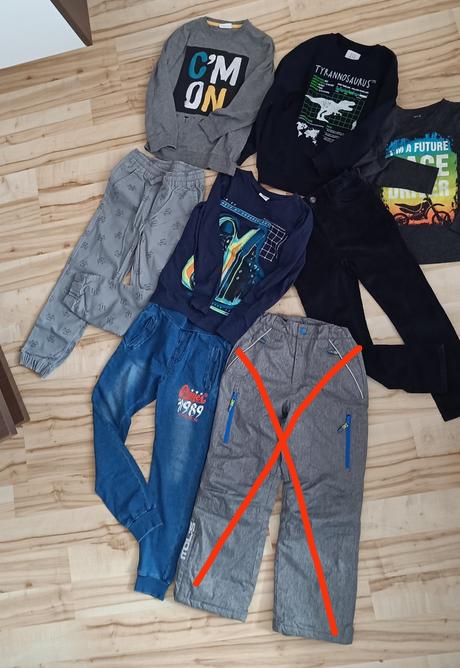 Mega chlapcensky balík oblečenia, 122–134