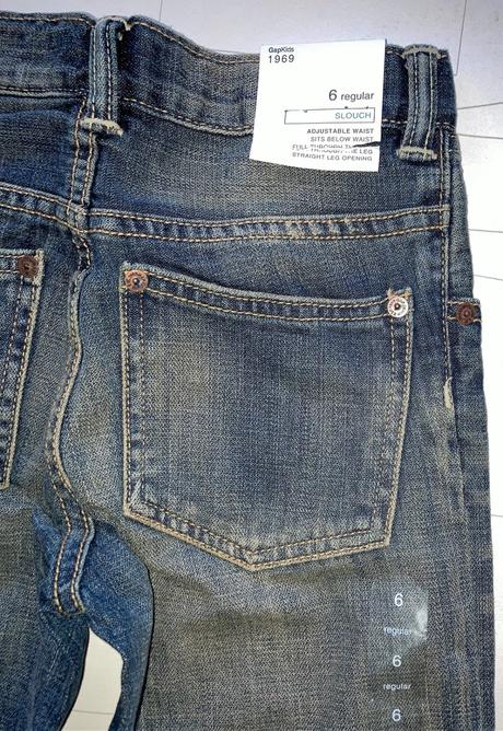 Len 2,99 chlapčenské džínsy gap veľ na 6 rokov, gap,122