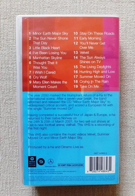 Vhs a-ha - live at vallhall tour 2000,