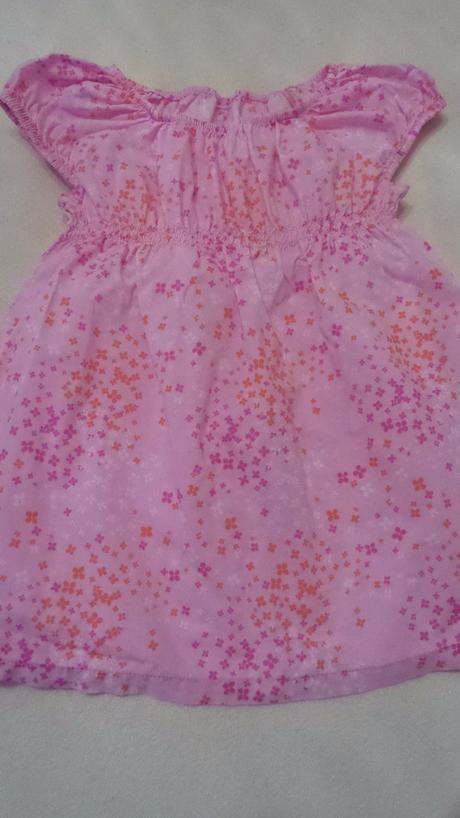 Ružové kvetinkové šatičky, h&m,74