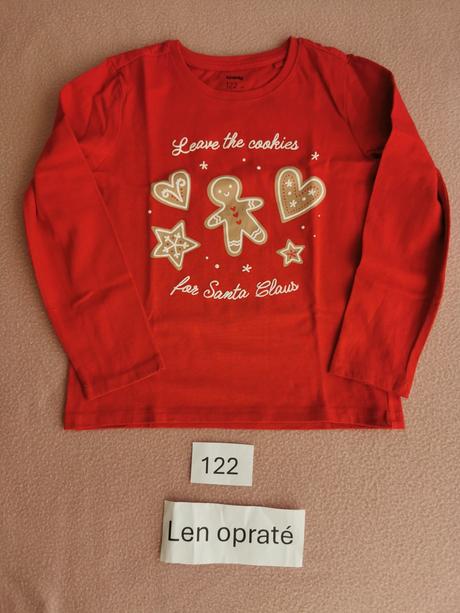 Velky balik vianocneho oblecenia 116/122 top stav, 104–116