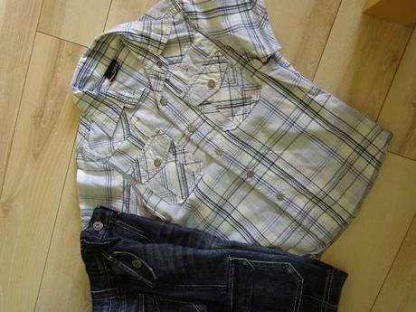 Košielka next a rifľové kraťasy cena spolu, next,116