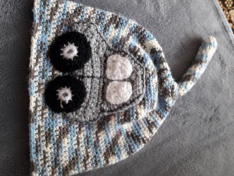 Čiapočka pletená 1 - 2 roky 47 až 49 obvod pletená, 86