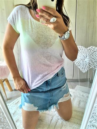 Tričko s ombre efektom-m, m