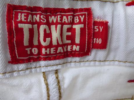 Biela riflová suknička, 110