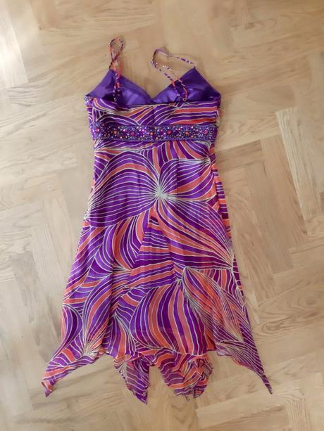 Hodvábne šaty sue wong xs 34, 34