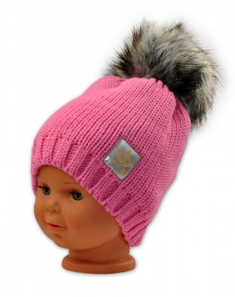 Zimná čiapka chlpatý brmbolec český výrobca, 98 - 128