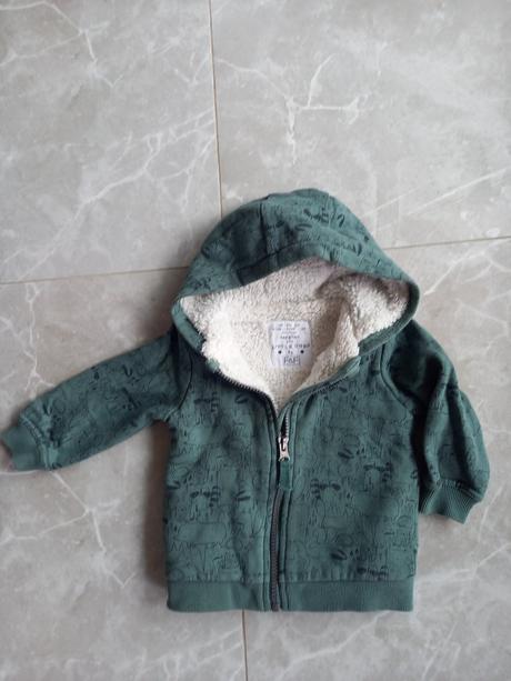 Zateplená mikina unisex, 9-12mes., f&f,80