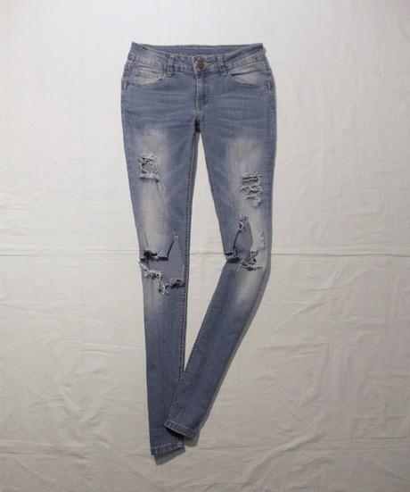 Trhané deravé slim jeansy fb sister, fishbone,xs