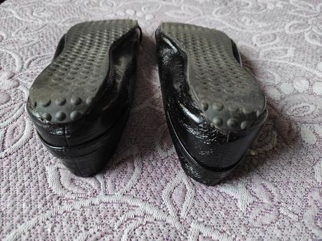 Čierne lakované baleríny zn. george, veľ. 40, george,40