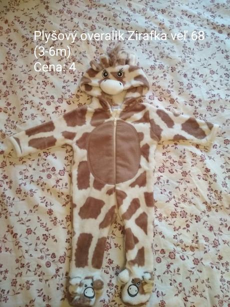 Teplý overalik zirafka veľ 68, 68