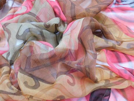 Jacques heim paris kvalitná luxusna hodvabna šatka, xl