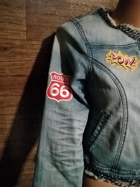 Dámsky riflovy kabátik, amisu,36