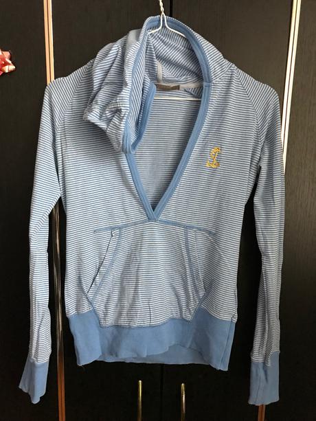 Mikina námornícky štýl, s