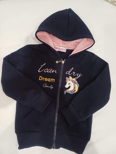 Teplá mikina 116...3 x oblečená, 116