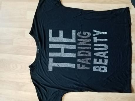 Tričko s trblietavým nápisom, l