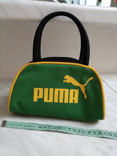Kabelka puma mini, zeleno žltá, nová, puma